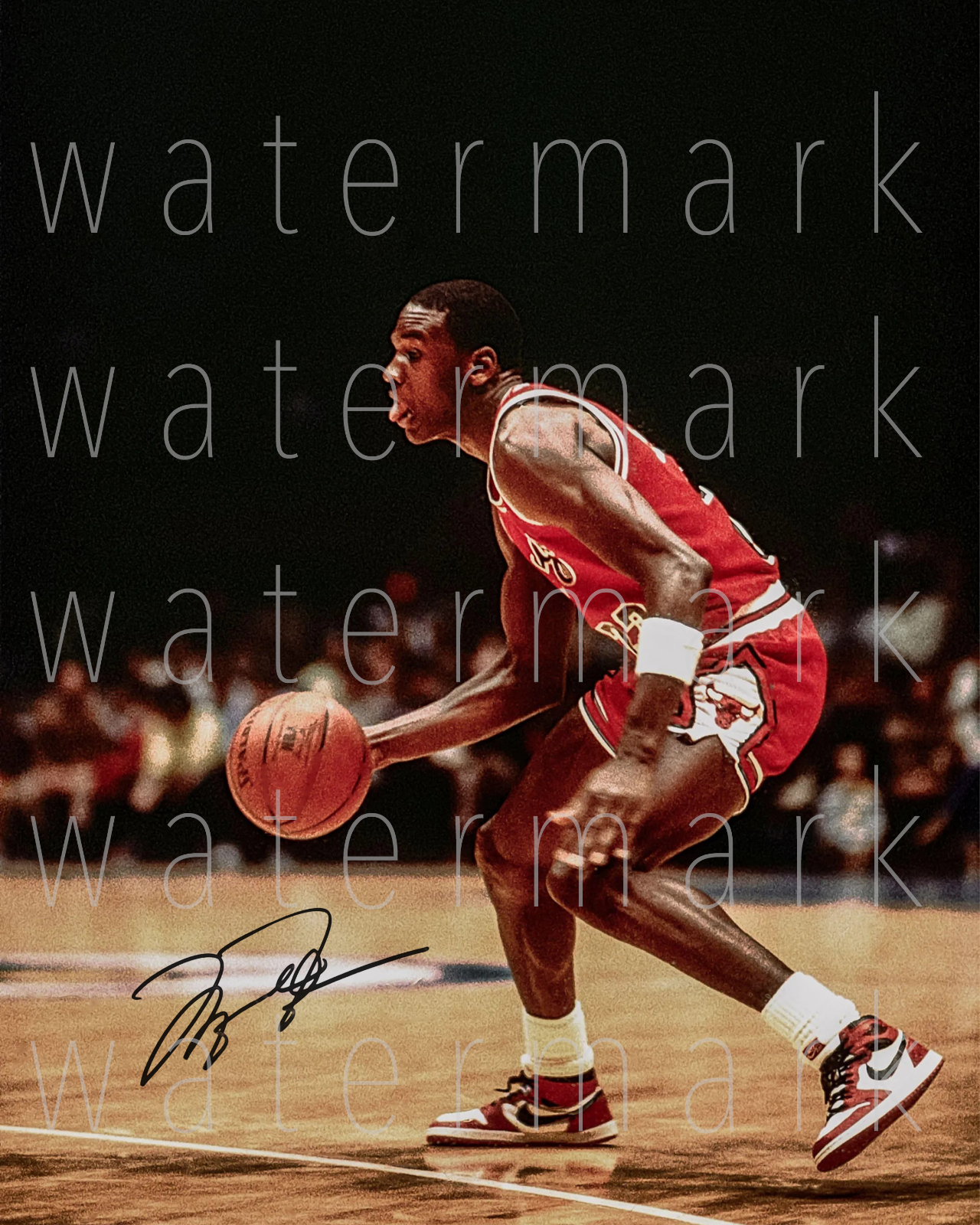 Michael Jordan Chicago Bulls signed 8X10 inch Photo Poster painting picture poster art rp