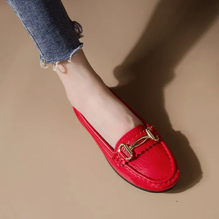 New Fashion Women's Flat Shoes Genuine Leather Shoes For Women Slip On Casual Flat Shoes Women Loafers Soft Nurse Ballerina Shoe