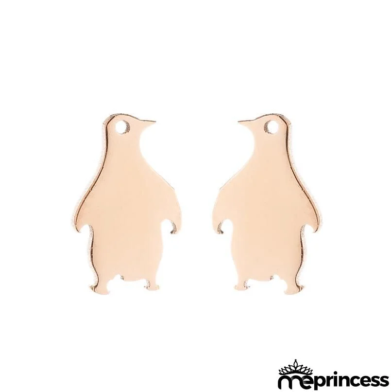 Women Fashion Hollow Eagle Owl Snake Dolphin Bee Giraffe Elephant Dog Cat Rabbit Fish Bird Penguim Stainless Steel Stud Earrings