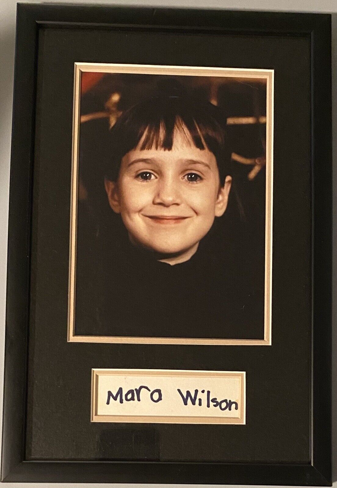 Mara Wilson Autographed Frame Signature 8x12 Frame Child Star , Mrs. Doubtfire