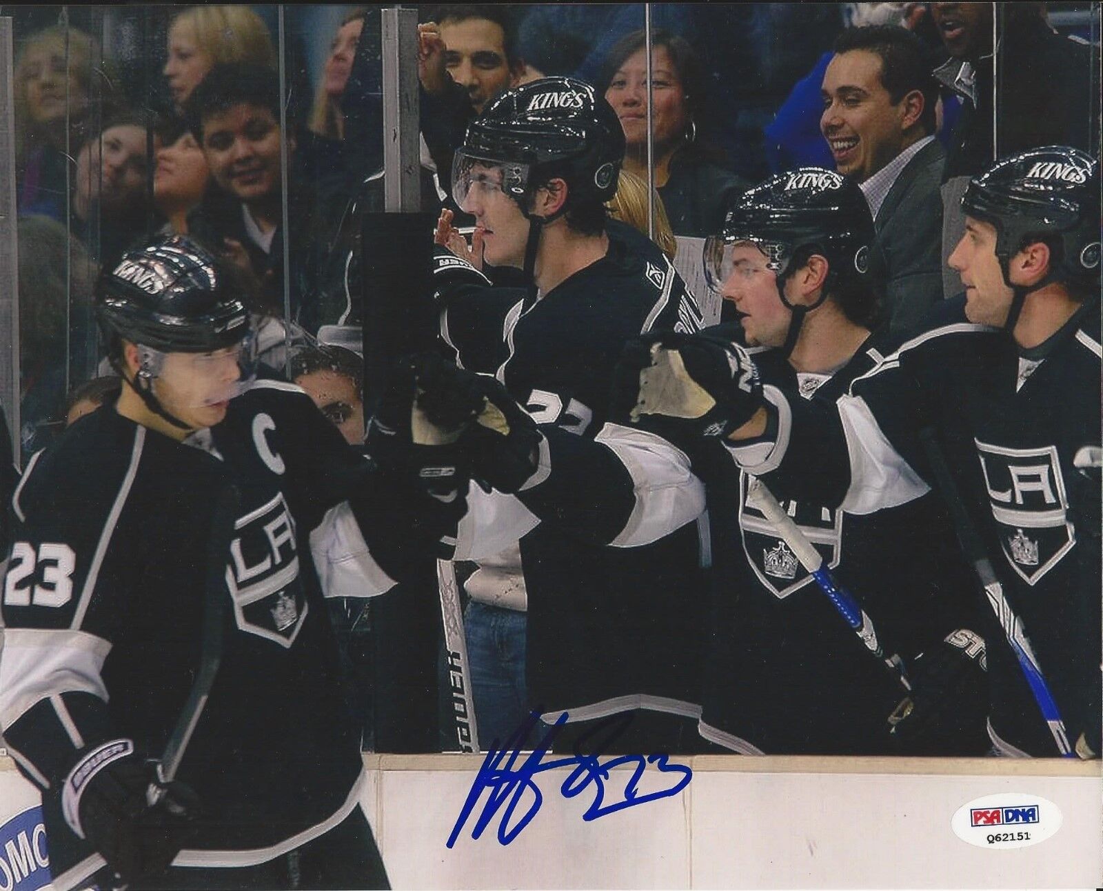 Dustin Brown Los Angeles Kings 8x10 Photo Poster painting PSA Q62151