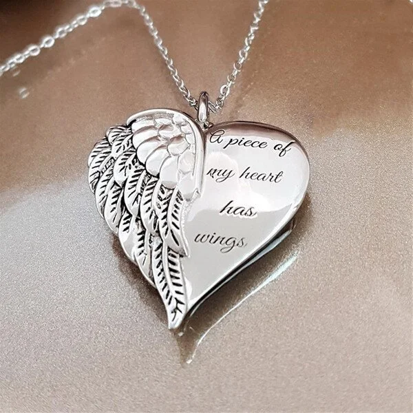 🔥Last Day Promotion 70% OFF"A Piece of my Heart has Wings"Pendant Necklace