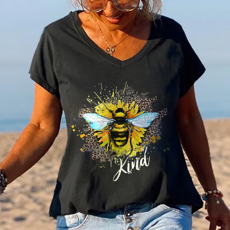 Kind Printed Bee Hippie T-shirt