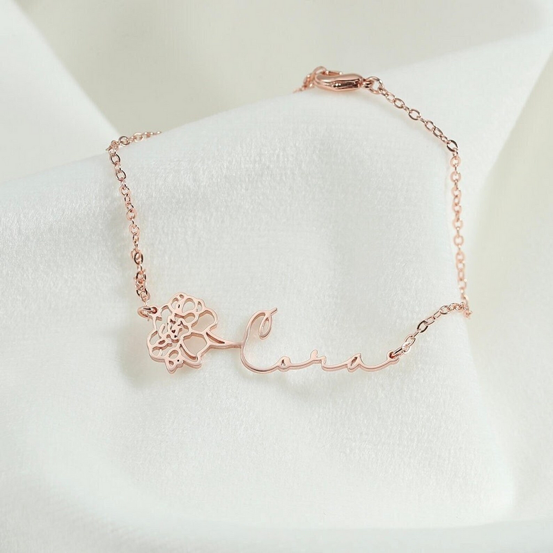 Birth Flower Bracelet WEARECALL