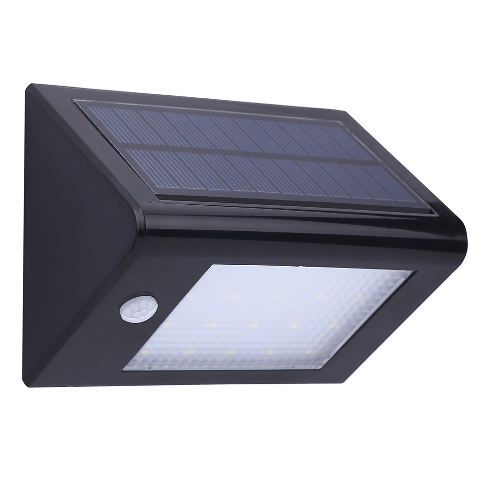 

20 LED Solar Power PIR Motion Sensor Waterproof Black-Solar Light, 501 Original
