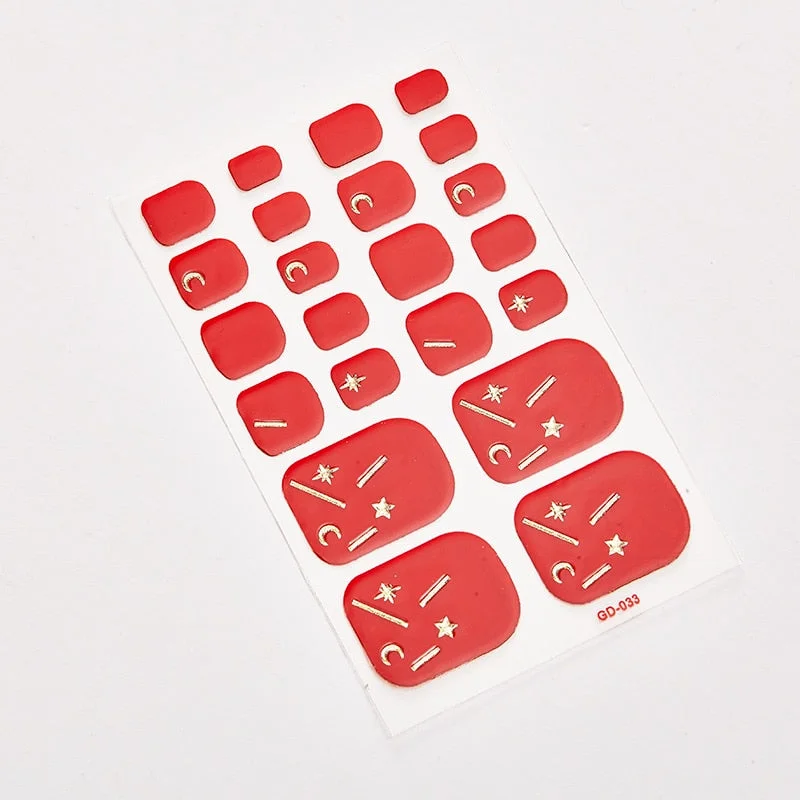 22 Tips/Sheet Designer Nail Decals Full Cover Nail Stickers Nail Designs Full Beauty Nail Art Stickers Creative Nail Decoration