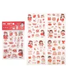 20 BAGS Lovely Cartoon Boy Girl Stickers for Kids Children Scratchbook Diary DIY Decoration