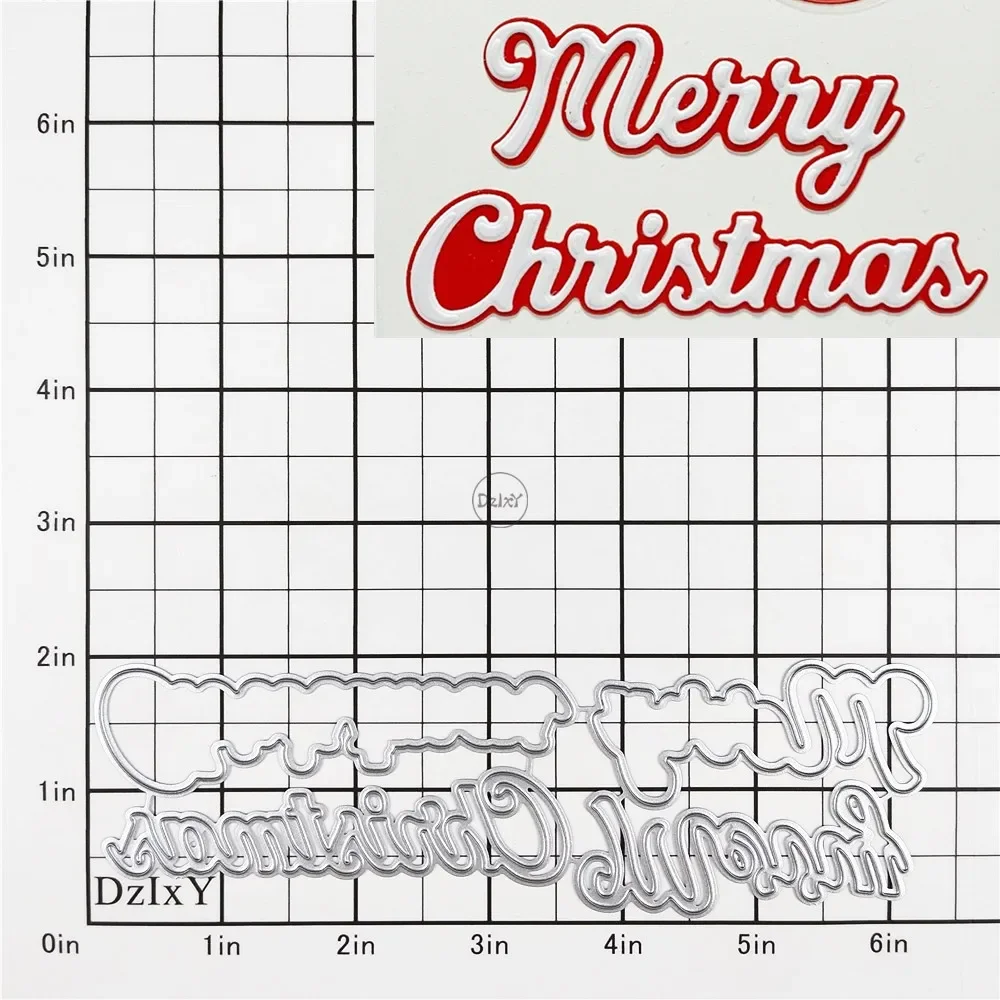 Nigikala Styles) English Words Metal Cutting Dies for Card Making Paper Embossing Die Cuts Sets Album 2024 New Templates Stencils