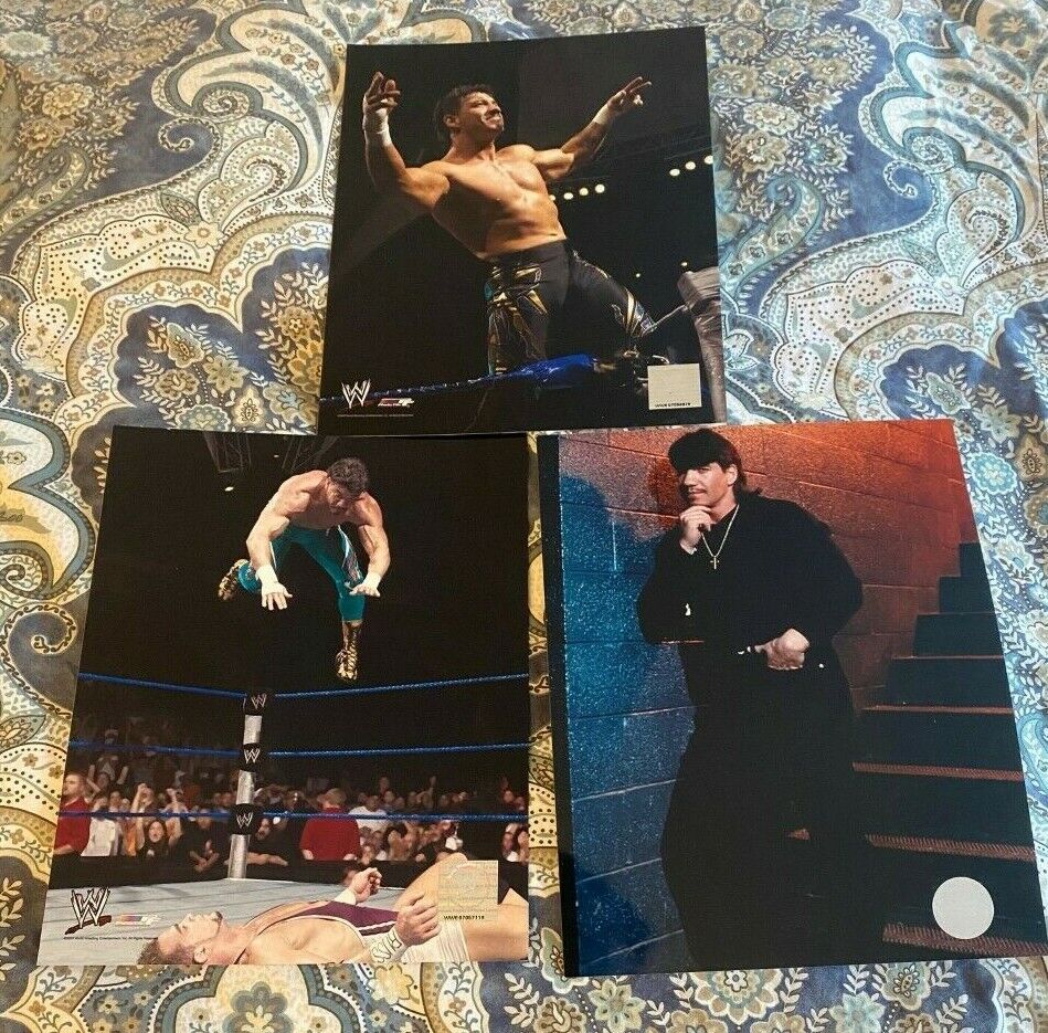 Eddie Guerrero Official WWE WWF 8x10 Glossy Photo Poster painting Promo LOT EXTREMELY Rare