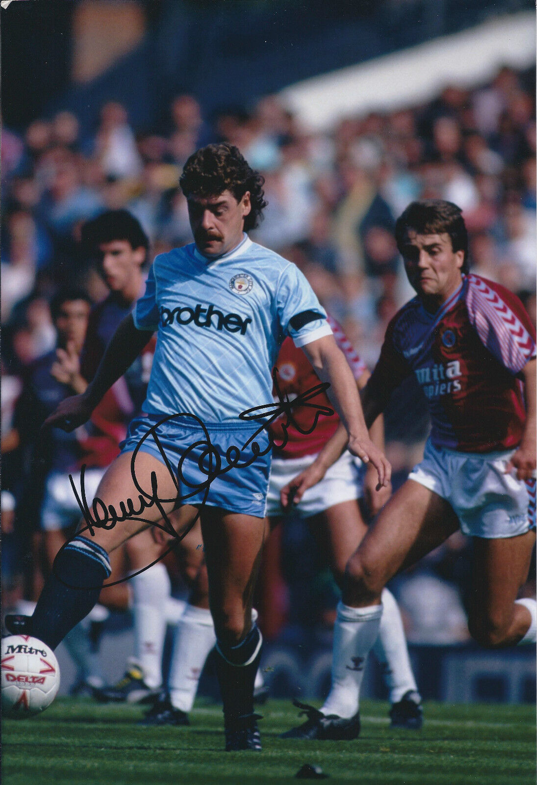 Kenny CLEMENTS SIGNED COA Autograph 12x8 Photo Poster painting AFTAL Man City RARE