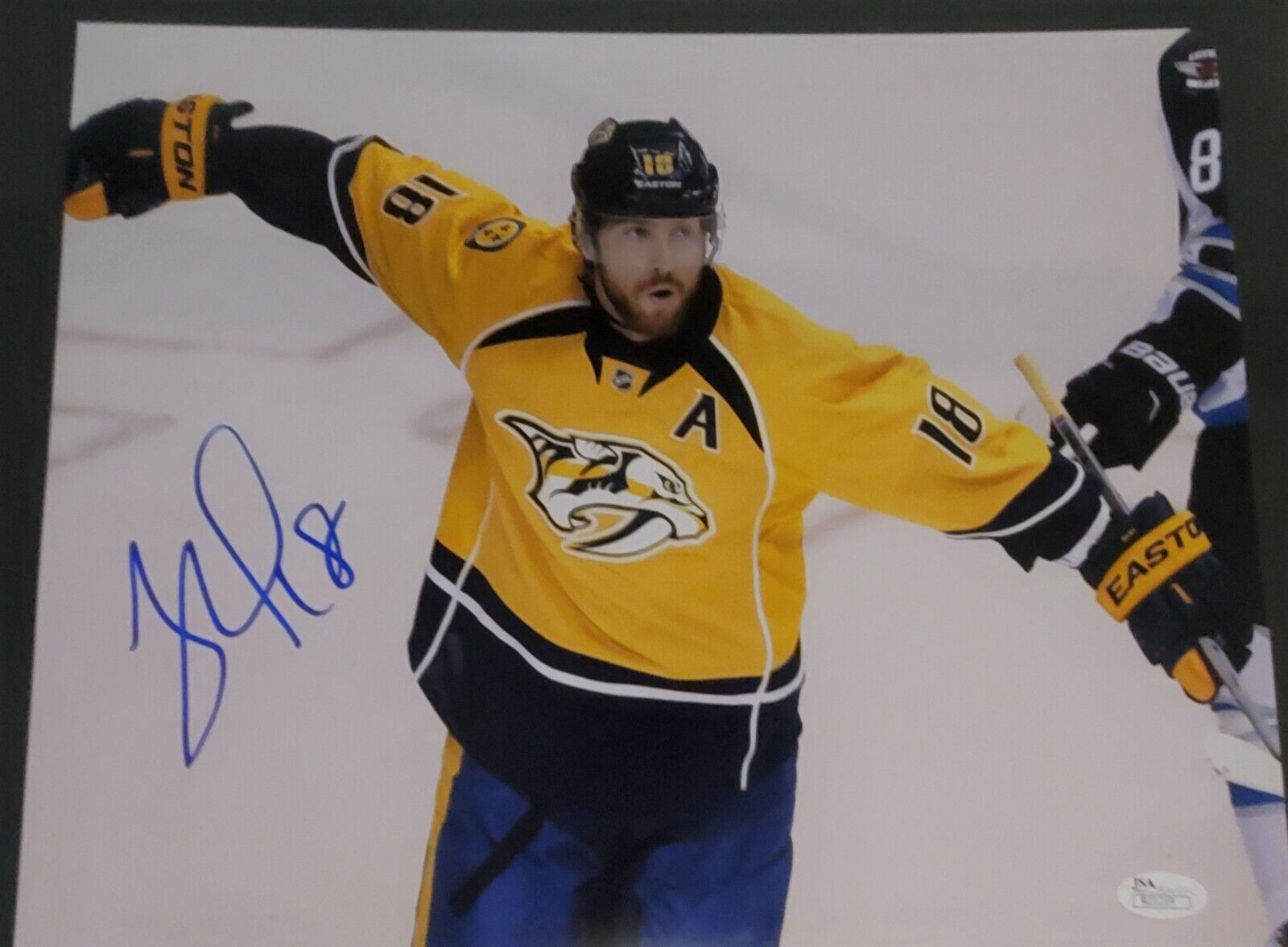 Autographed JAMES NEAL Nashville Predators 11x14 Photo Poster painting - w/ JSA COA