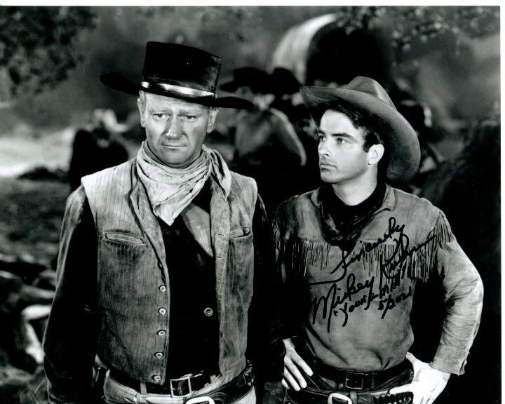 MICKEY KUHN signed autographed RED RIVER w/ JOHN WAYNE Photo Poster painting