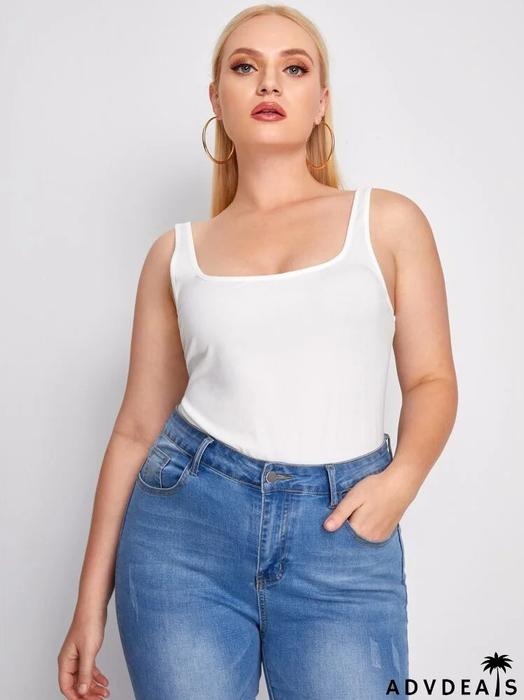Plus Form-Fitting Tank Top