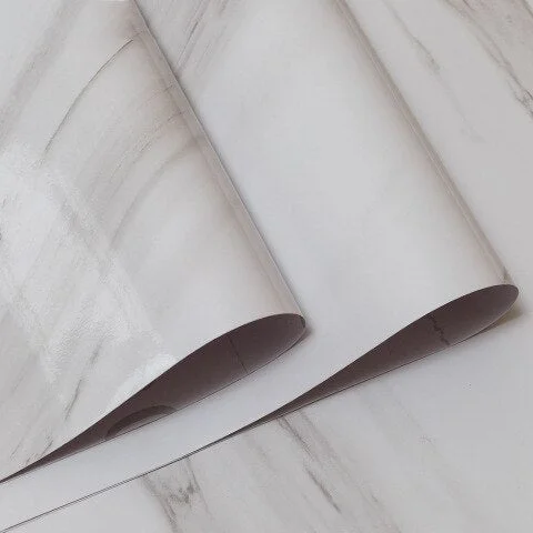 Wall Adhesive Paper Kitchen Wallpaper Waterproof Marble Film Self Adhesive Wallpaper For Modern Wall Self-Adhesive Vinyl Sticker