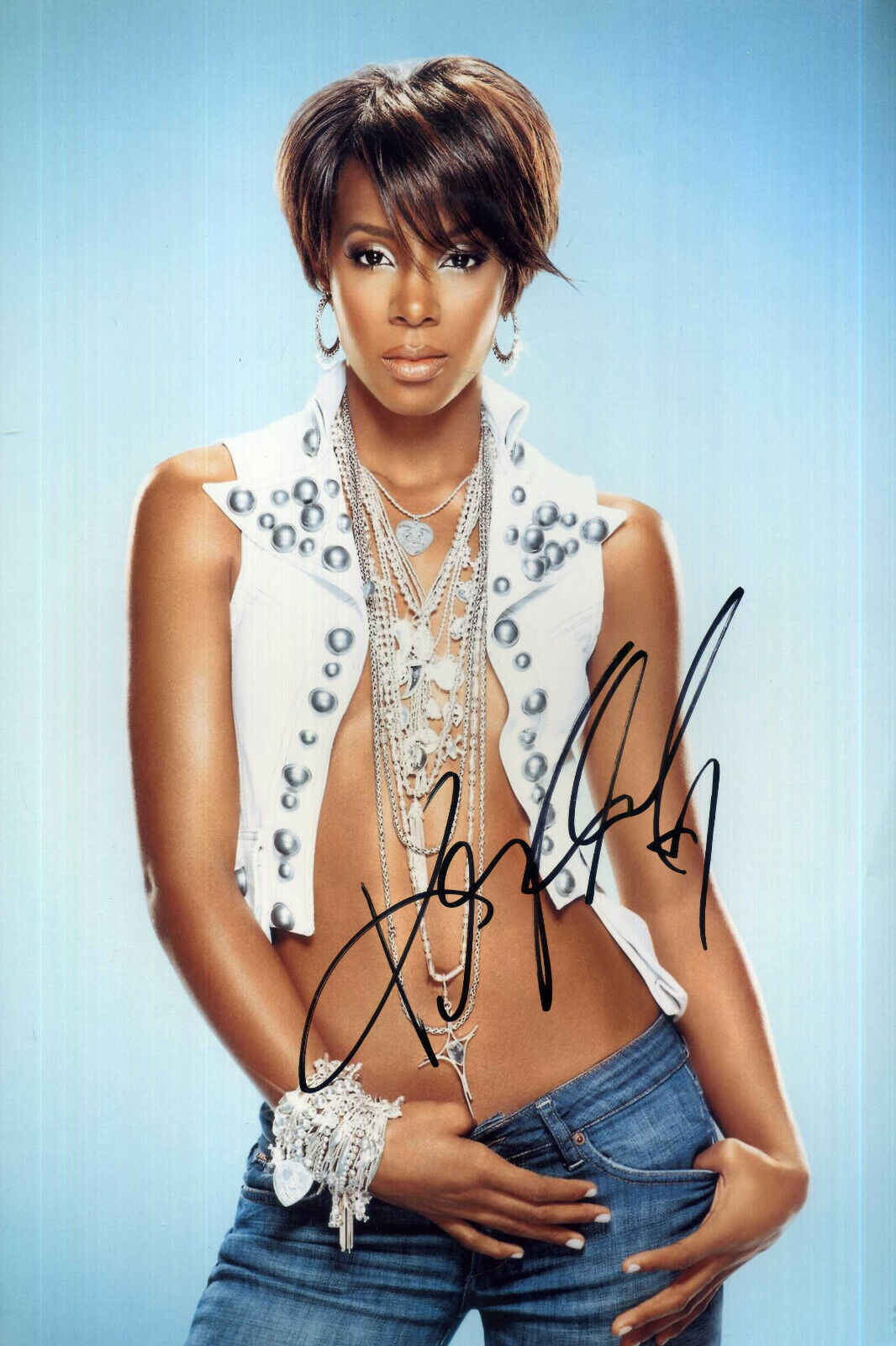 KELLY ROWLAND Signed Photo Poster paintinggraph - Soul / R&B / Blues Singer - preprint