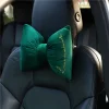 Green Velvet Plush Car Cushion Ice Silk Seat Cover Cushion