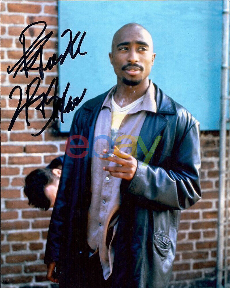 Tupac Shakur Autographed 8x10 Photo Poster painting reprint