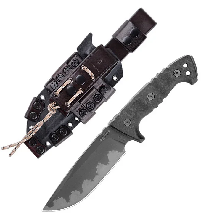 M33 Miller Bros Enhanced Edition Z-Wear Steel Full-Tang Design Multi-Tool Fixed Blade Knife Kydex Sheath G10 Handle