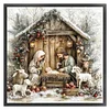 Nativity-11CT Stamped Cross Stitch 45*45cm/17.72*17.72in