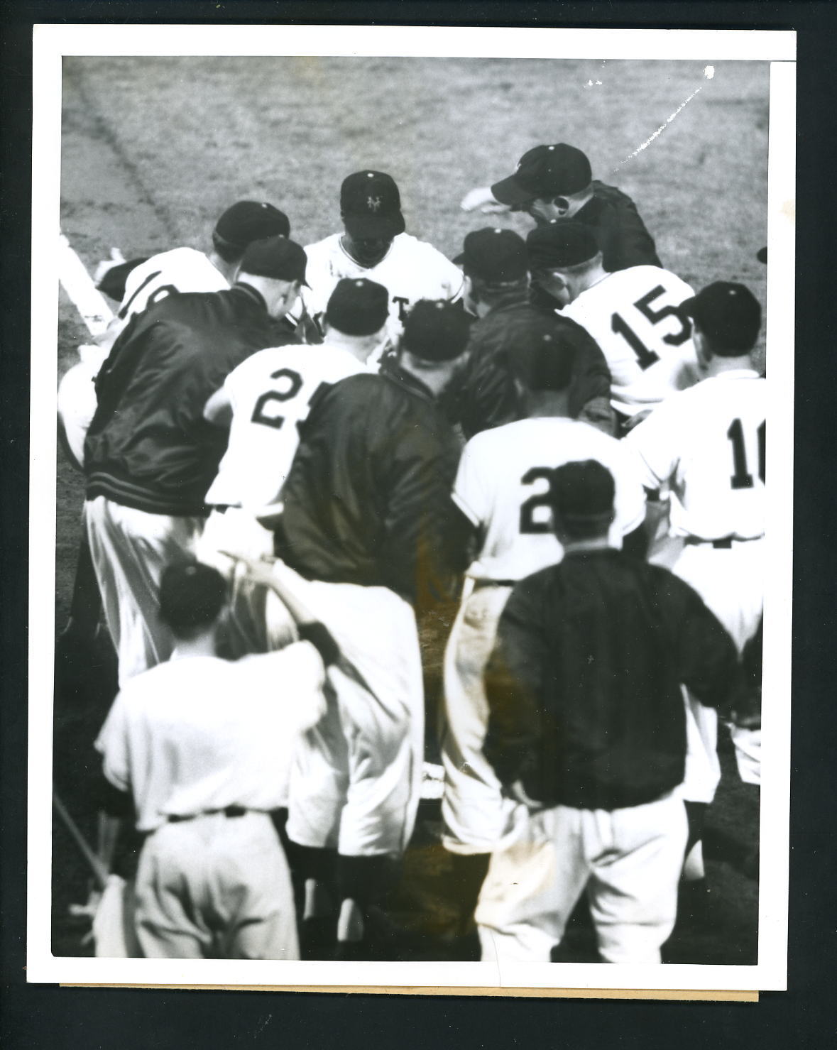 Hank Thompson walk off Home Run Type 1 1954 Press Photo Poster painting New York Giants