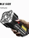 P7900 Super Bright Flashlight Portable USB Waterproof Hiking Searchlight
