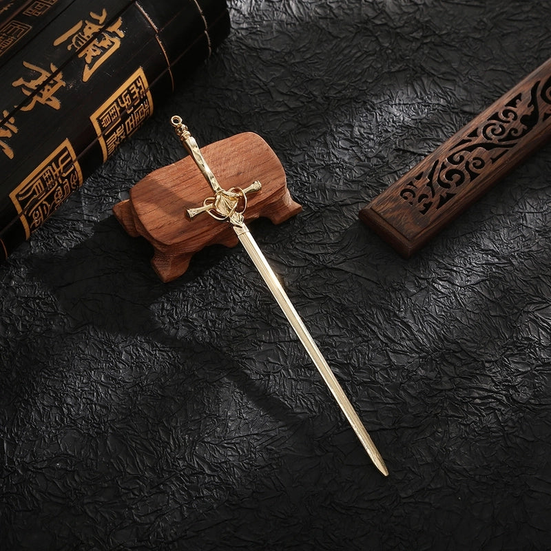 Unisex Chinoiserie Retro Ethnic Style Geometric Sword Alloy Plating Hairpin