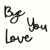 Love You Bye Wood Sign Wall Art Express Love and Warm for Your Family Lovers