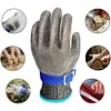Level 9 Cut Resistant Glove-Stainless Steel Wire Metal Mesh Butcher Safety Work Glove for Meat Cutting, Fishing,Cooking