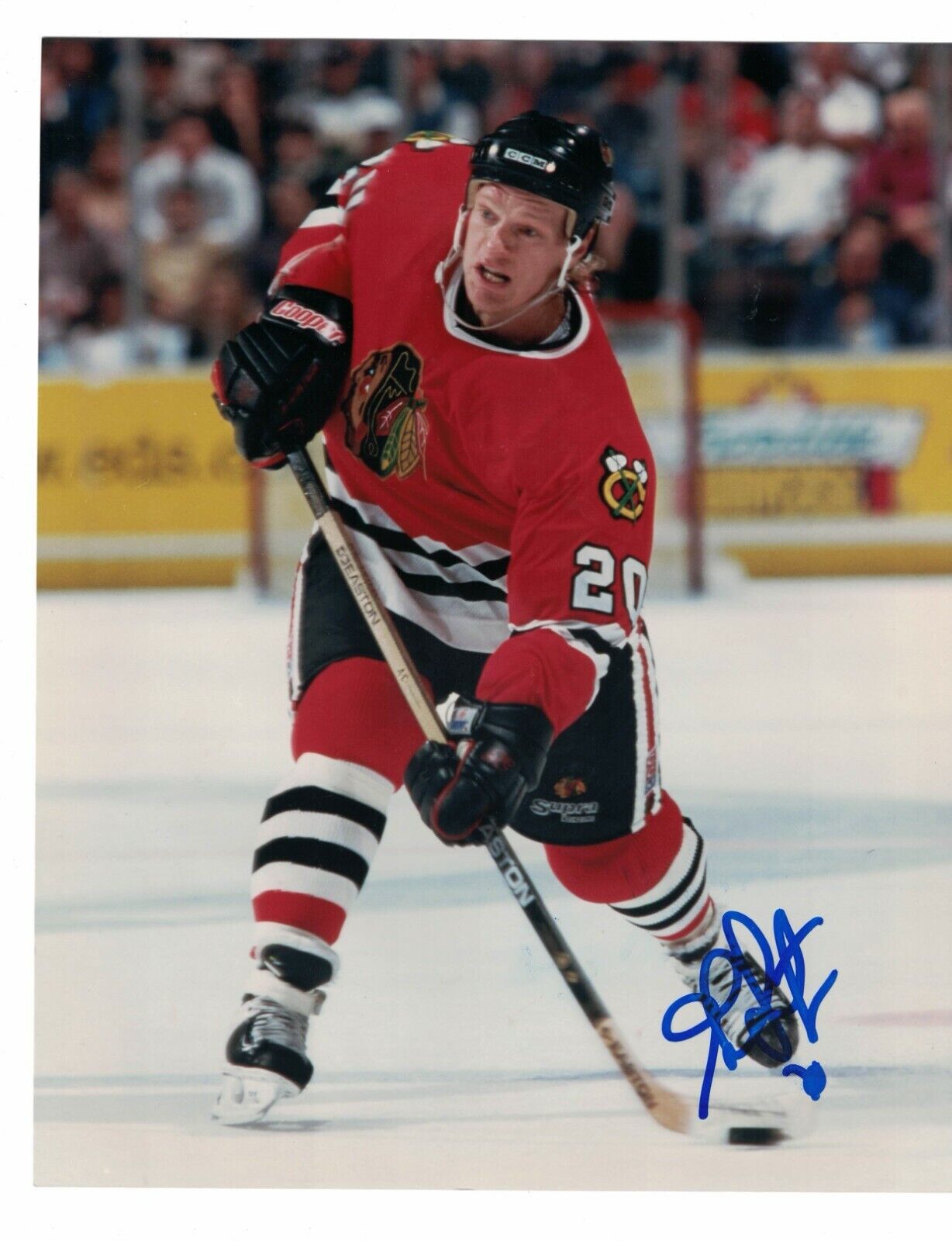 Gary Suter Chicago Blackhawks Signed 8 x 10