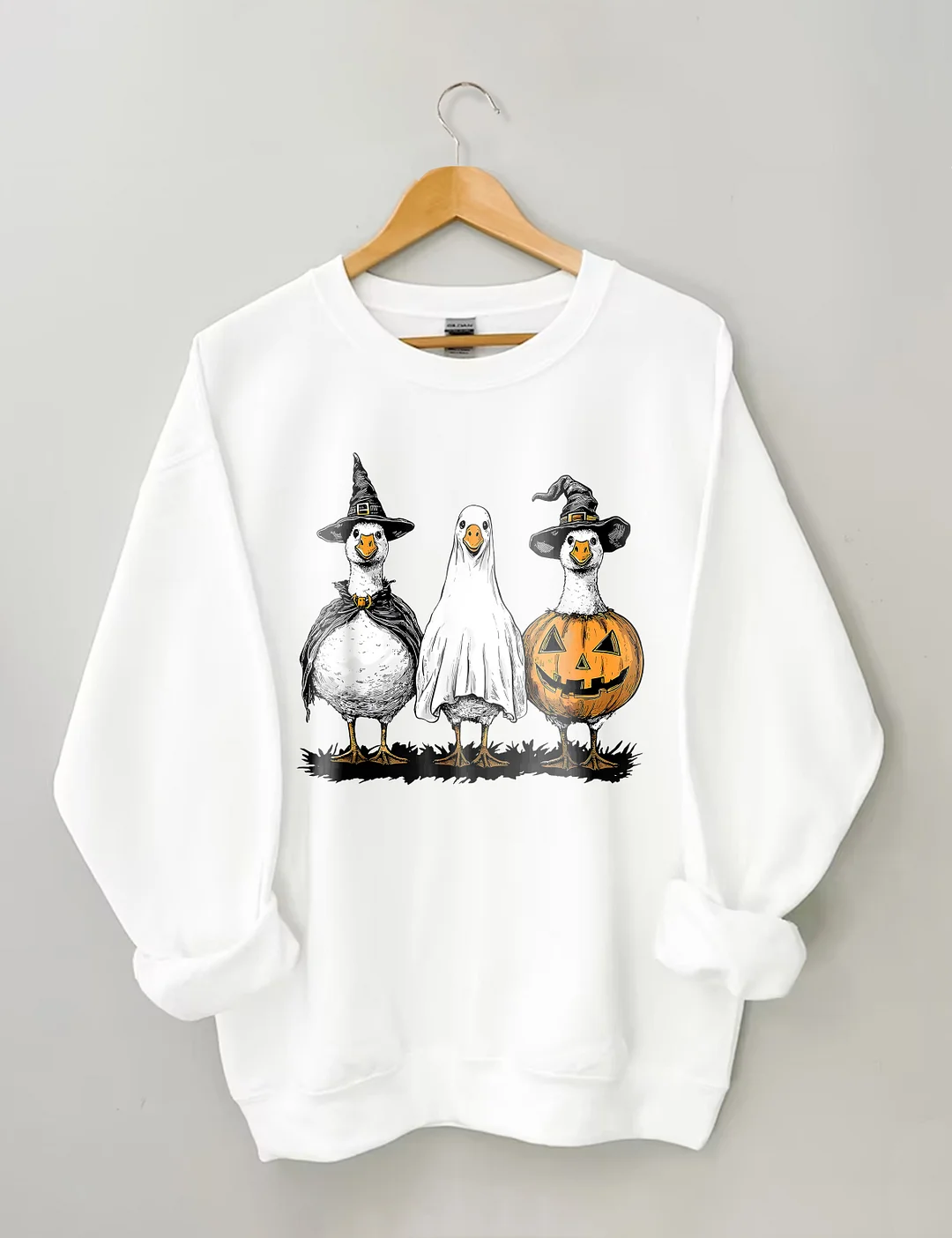 Halloween Cute Duck Ghost Sweatshirt