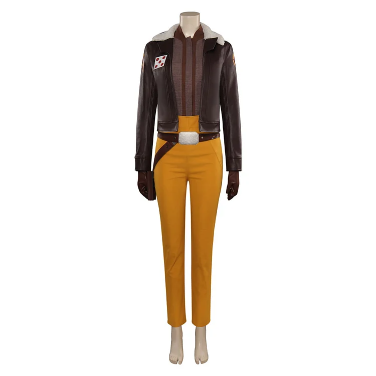 Ahsoka 2023 Hera Syndulla Black Leather Jacket Set Cosplay Costume Outfits Halloween Carnival Suit