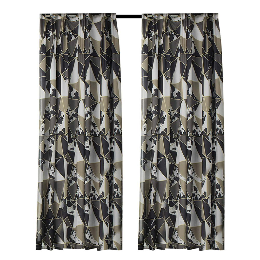 

Modern Window Blackout Curtains Bathroom Shades Drapes (Geometry 1x1.3m, 501 Original