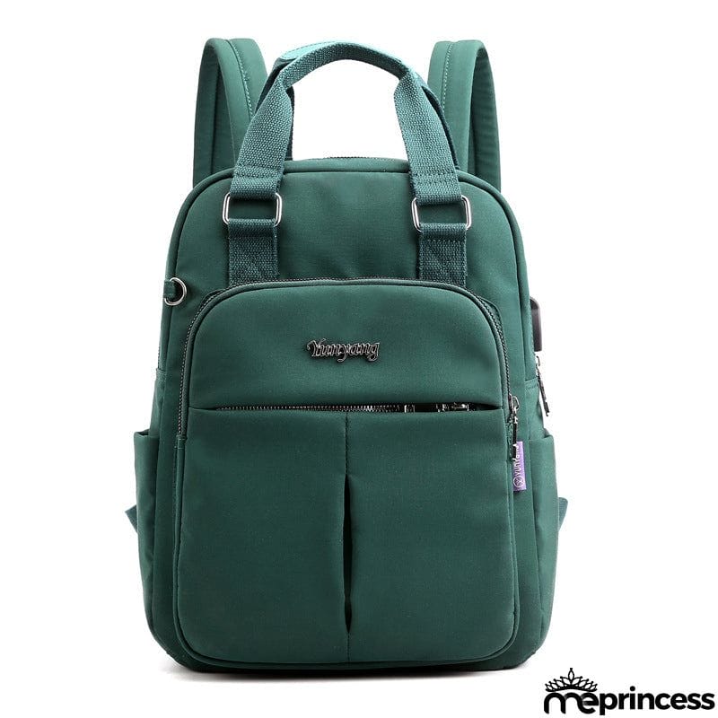 Women's Multi Functional Fashion Travel Backpack With USB Charge Port