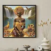 Lakeside Black Beauty Special Shaped 5D DIY Partial Drill Diamond Art Kit 30x30cm Diamonds Dots Gem Art Kits for Adults Home Decor