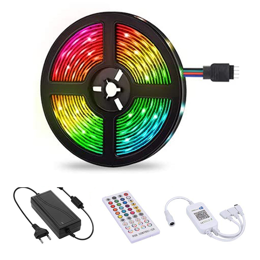 

10m RGB Music Bluetooth LED Light Strip 40 Keys Control Flexible Lamp Tape, 501 Original