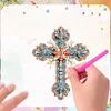6Pcs Acryl Kreuz - 5d DIY Handwerk Aufkleber Magnet