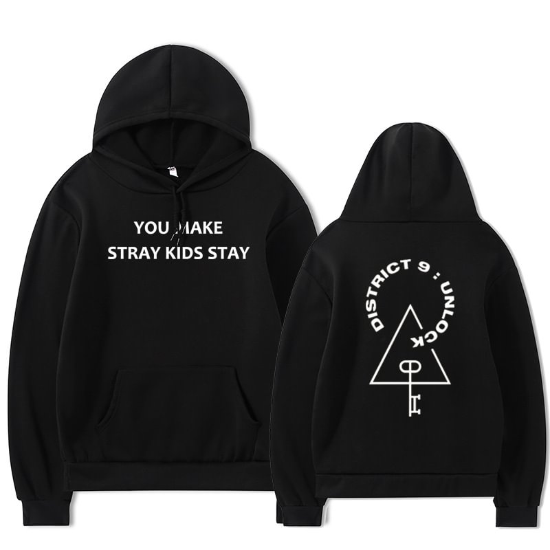 Stray Kids Double-sided District 9 Unlock Hoodie
