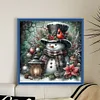 Christmas Snowman-11CT Stamped Cross Stitch 40*40cm/15.75*15.75in