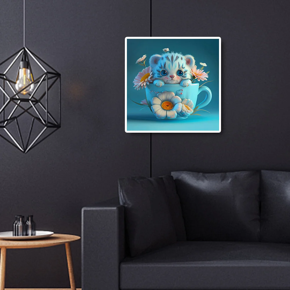 Diamond Painting - Full Round Drill - Tiger(Canvas|30*30cm)