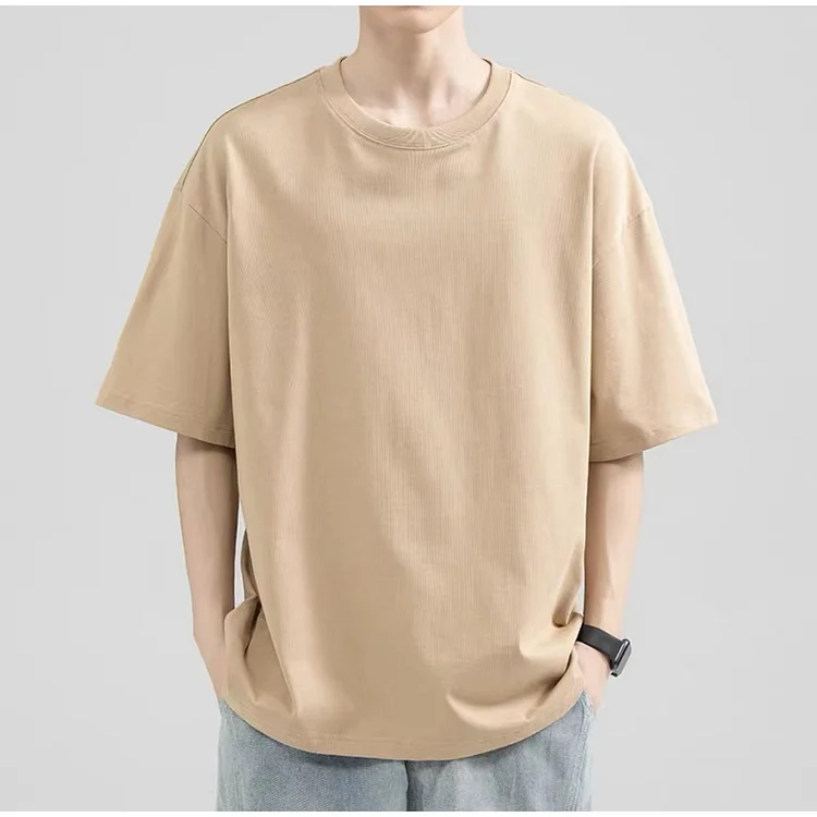 CAMEL COUPONS Lucky T735 Plain Basic Tshirt Unisex Classic Oversized Shirt For Man Loose Fit Tshirt For Men