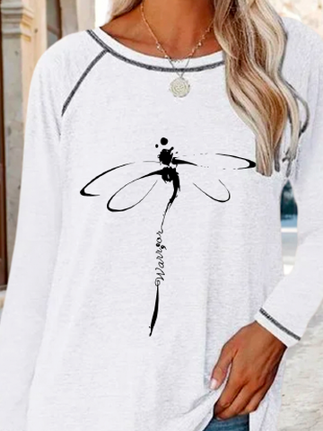 Casual Crew Neck Loose T-Shirt