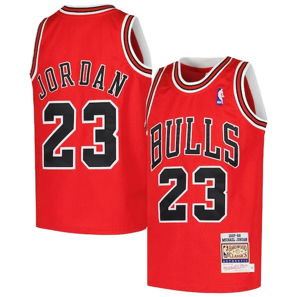 Michael Jordan Chicago Bulls Mitchell & Ness Youth Hardwood Classics 1997/98 Authentic Jersey - Red