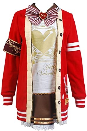 Lovelive Valentines Day Maki Nishikino Uniform Cosplay Costume