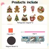 10PCS DIY Pearl Diamond Painting Christmas Fridge Magnets, Sparkling Rhinestone Refrigerator Magnet Craft Kit for Home Decor & Gifts