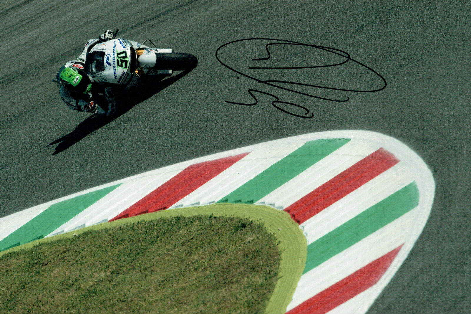 Eugene LAVERTY SIGNED Aspar HONDA MOTOGP 12x8 Autograph RACE Photo Poster painting AFTAL COA