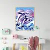 Diamond Painting -DIY Full Square Drill Dolphin（50x60cm）