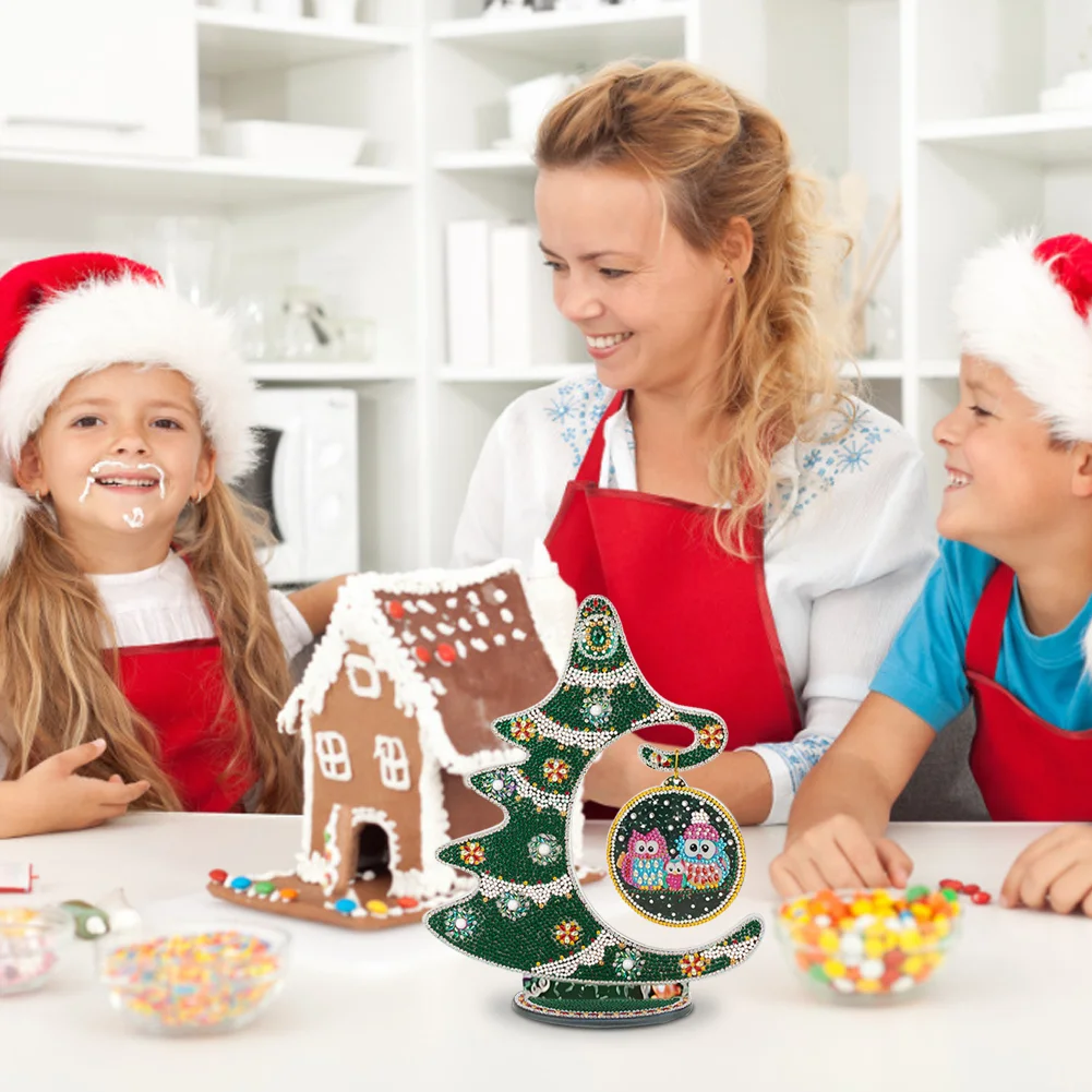 DIY Diamond Painting Christmas Tree Crystal Art Ornaments(Single Side)