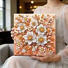 (Pre-Framed)Flowers-Special Shape Diamond Painting Kit(25x25cm)