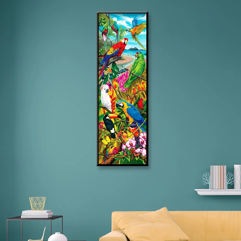 Diamond Painting - Full Round Drill - Color Parrot(30*80cm)