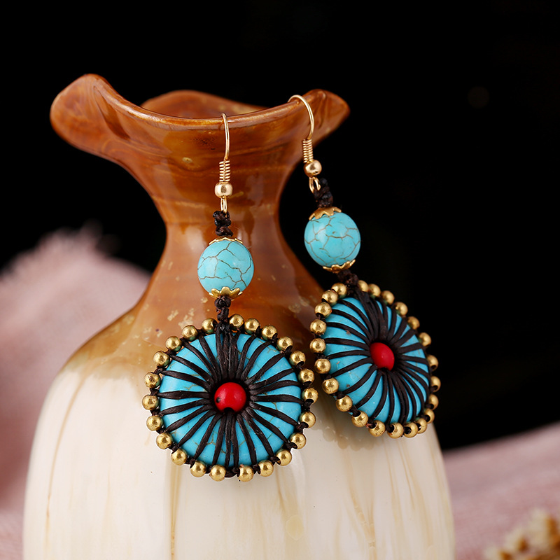 Retro Boho Individuality Circle Shape Earring